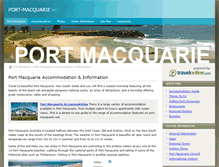 Tablet Screenshot of port-macquarie.net